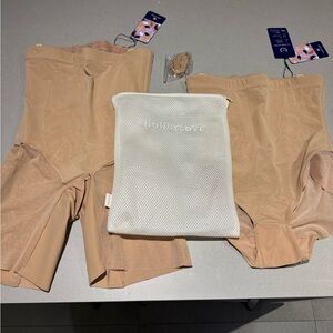 NWT Honeylove Nude High-Waist Shapewear Briefs - 2 Pack